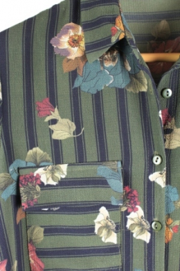 camisa rayas floral cayro