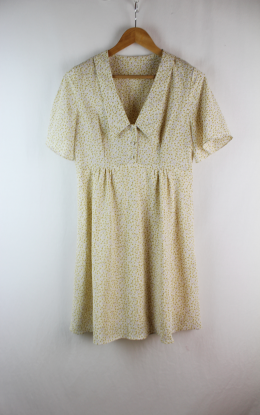 vestido fluido estilo vintage m