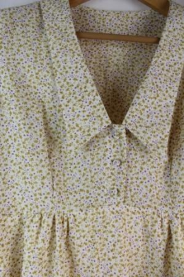 vestido fluido estilo vintage m