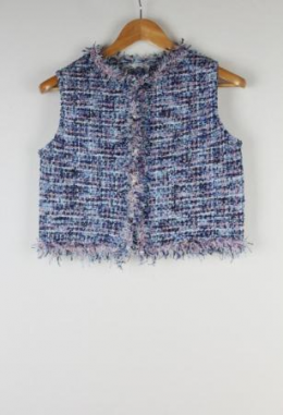 chaleco tweed zara