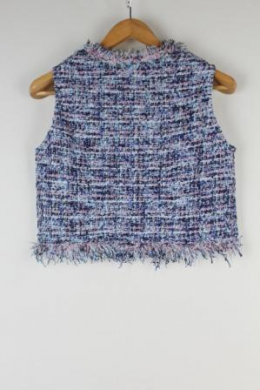 chaleco tweed zara
