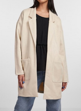 blazer larga antelina pieces