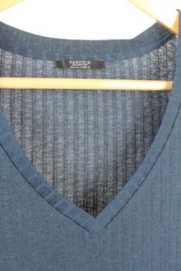 camiseta punto canale azul parfois
