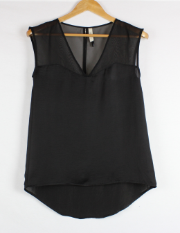 blusa satinada bershka