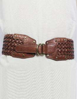 cinturon trenzado massimo dutti