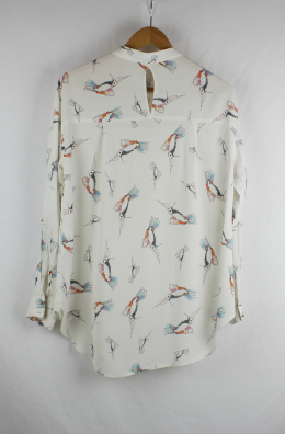 camisa estampada zara