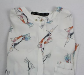 camisa estampada zara