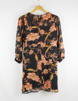 vestido gasa estampado atmosphere