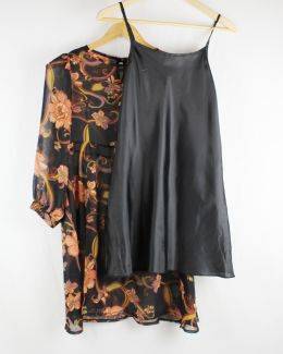 vestido gasa estampado atmosphere
