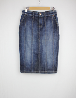 falda tubo denim zara 38