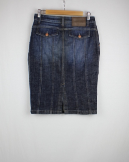 falda tubo denim zara 38