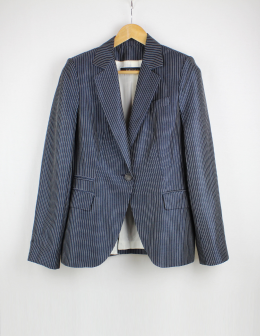 blazer rayas lino zara L/40
