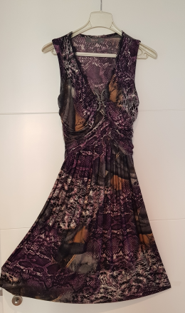 Vestido veraniego print animal Lila