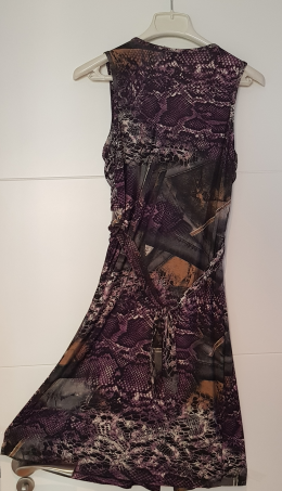 Vestido veraniego print animal Lila