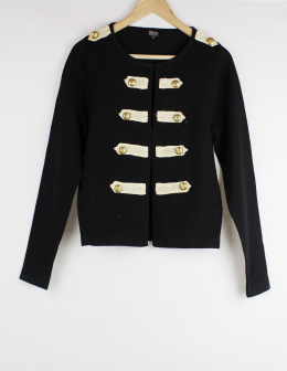 Chaqueta estilo militar blanco