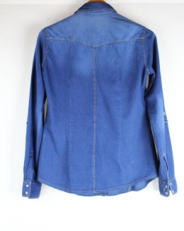 camisa denim stradivarius