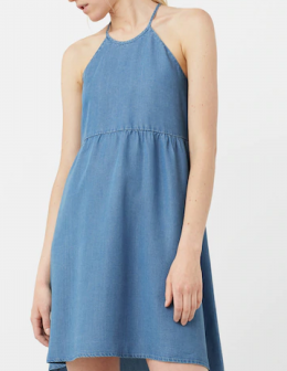 vestido denim mango s