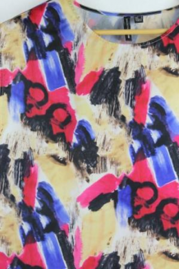 blusa estampada mango l