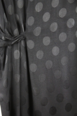 vestido jaquard lunares mango s