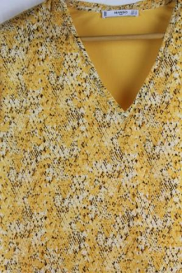 blusa texturas animal print mango s