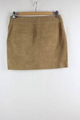 falda piel mango s/38
