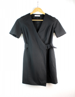 vestido cruzado mango s/36