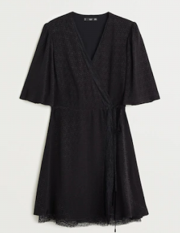 vestido cruzado  jaquard mango s/38-40