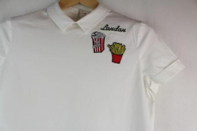 blusa parches mango s