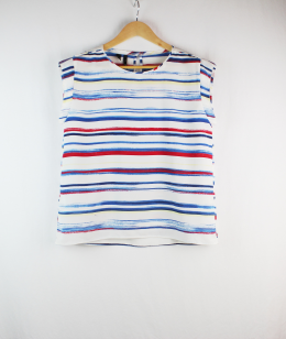 blusa fluida rayas mango s/m