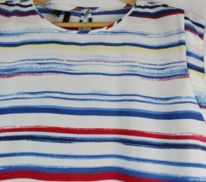 blusa fluida rayas mango s/m