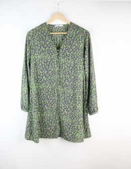 vestido estampado mango s-38