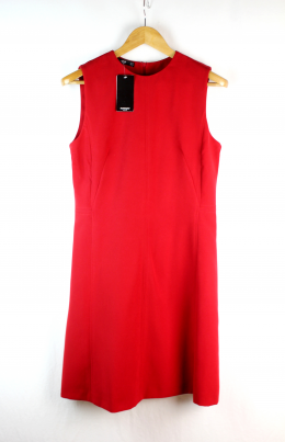 mini vestido rojo mango m