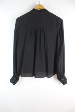 camisa negra mango s