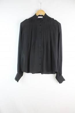 camisa negra mango s