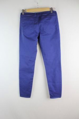 pantalon skinny azul mango 38