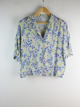 camisa oversize estampada mango s