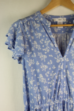 vestido estampado mango s
