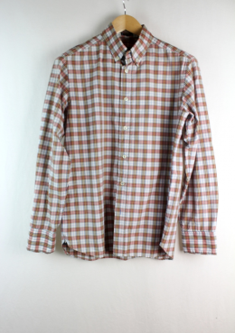 camisa cuadros hombre mango m