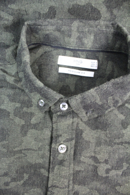 camisa camuflaje regular fit hombre mango m