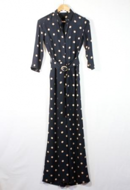mono camisero de lunares mango