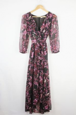 maxi vestido gasa estampado san