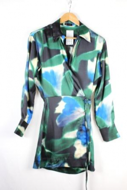 vestido camisero verde zaramat44