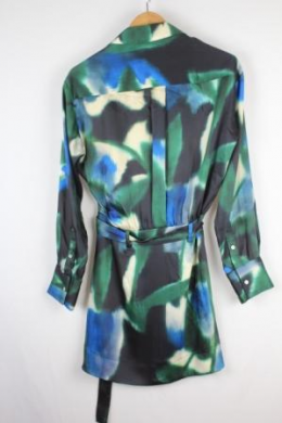 vestido camisero verde zaramat44