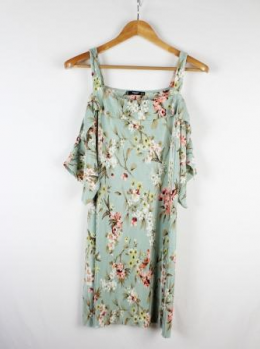 mini vestido tirantes verde mango