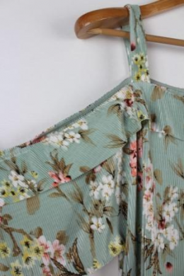 mini vestido tirantes verde mango
