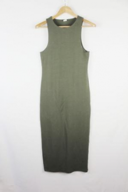 vestido punto verde