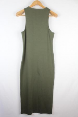 vestido punto verde