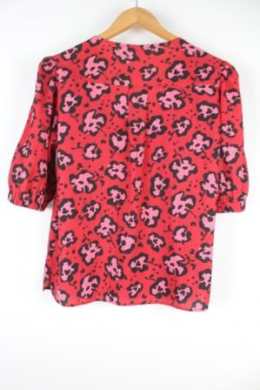 blusa oversize estampada mango