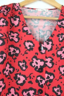 blusa oversize estampada mango
