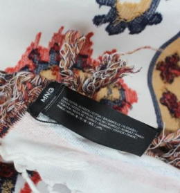 poncho con flecos estilo etnico